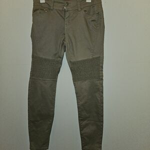 Fashion Nova (Wax Jean, Butt I LOVE YOU!) Jeans. Tan color, stretchy, Like New..